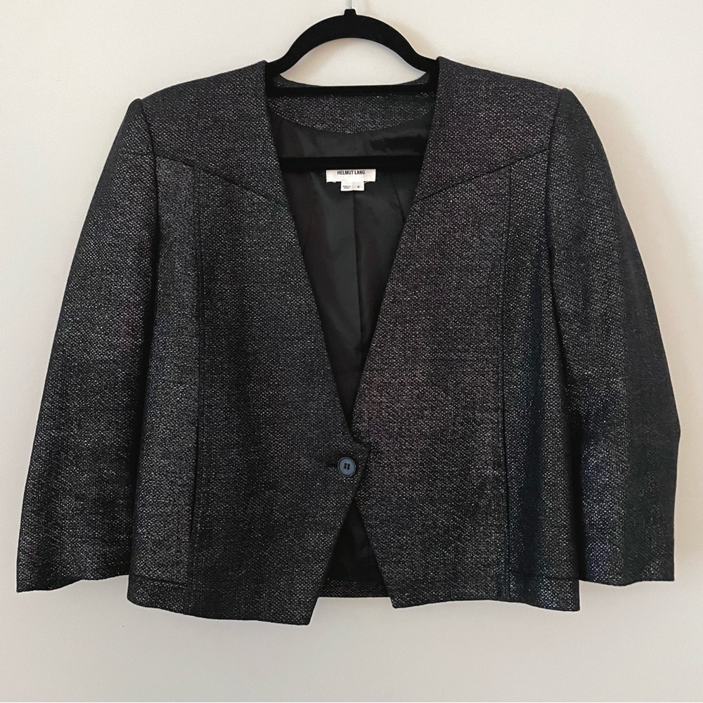 Helmut Lang Metallic Tweed Jacket
